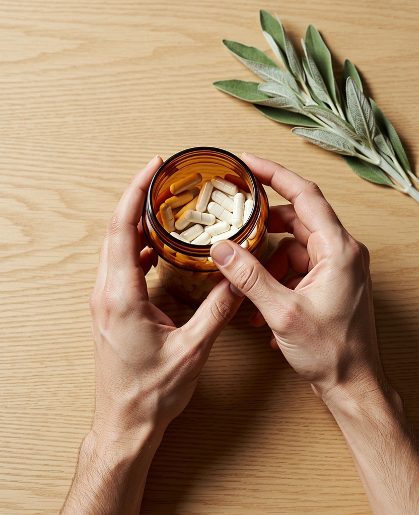 Wellness ritual in the morning light